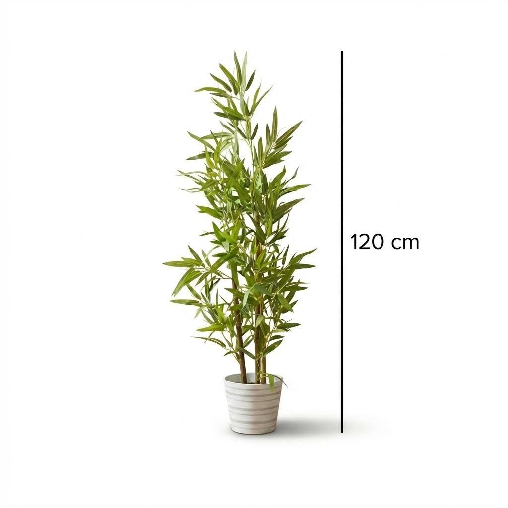 Kunst bamboe 120 cm, maatvoering 120 cm