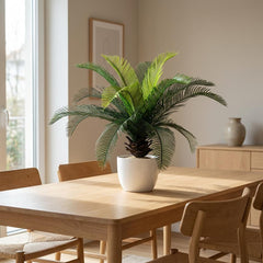 Kunst Cycas 40 cm met Steeksteel