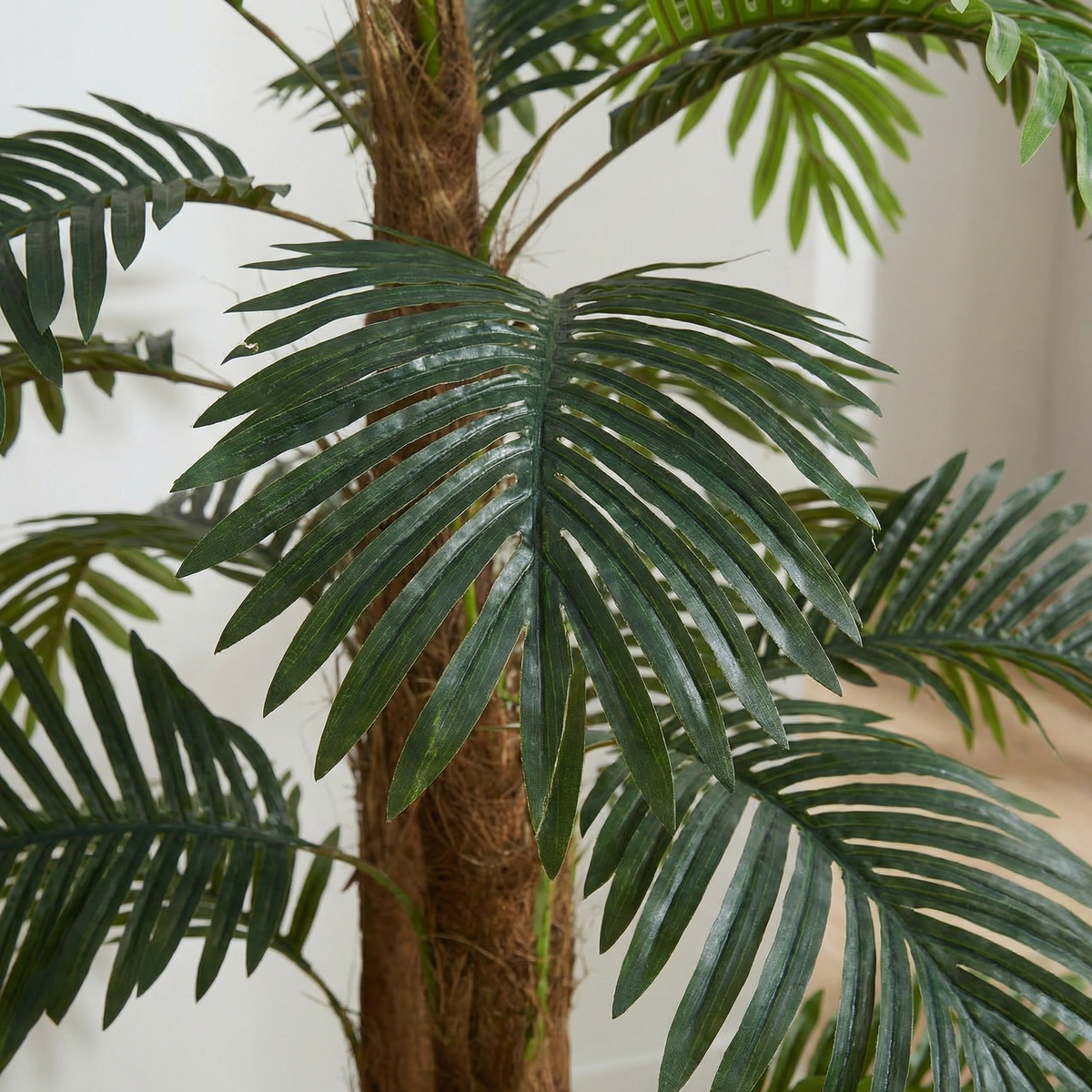 Kunst palmboom 120 cm, close-up palmblad