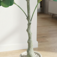 Kunst-Plumeria Rosa 120 cm mit Übertopf