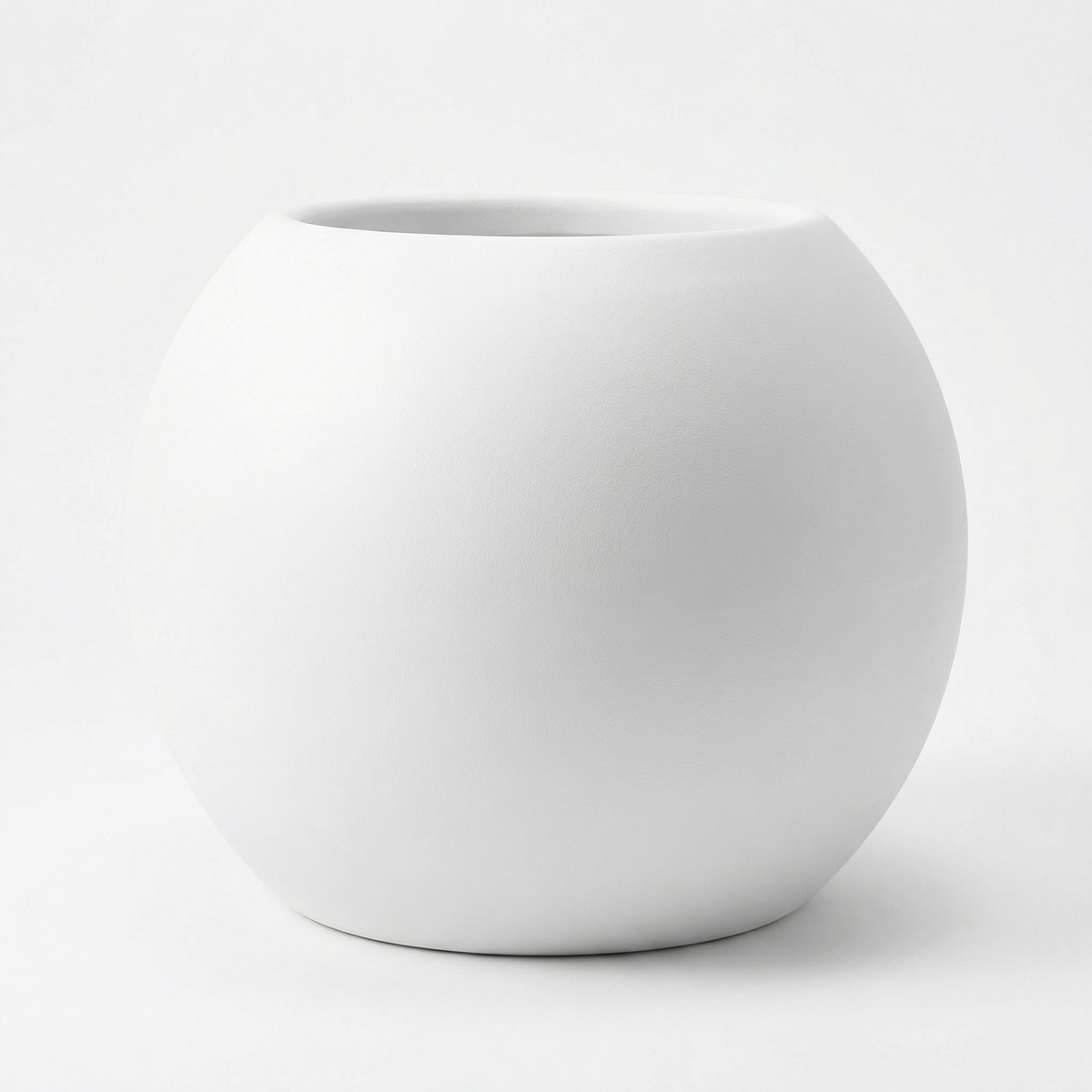 Blumentopf Ø50 cm Kugelform Weiß PLENA