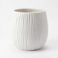 Plantenpot Wit Ø30 cm Gestructureerd VENA