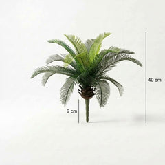 Kunst Cycas 40 cm met Steeksteel