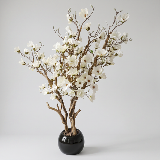Künstlicher Magnolienbaum 220 cm mit Dekotopf