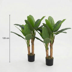 Kunst Bananenplant 120 cm (set van 2)