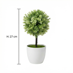 Kunst Mini Bolboompje 27 cm met decoratieve pot