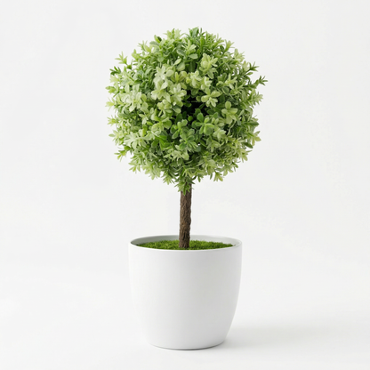Künstlicher Mini-Kugelbaum 27 cm mit Dekotopf