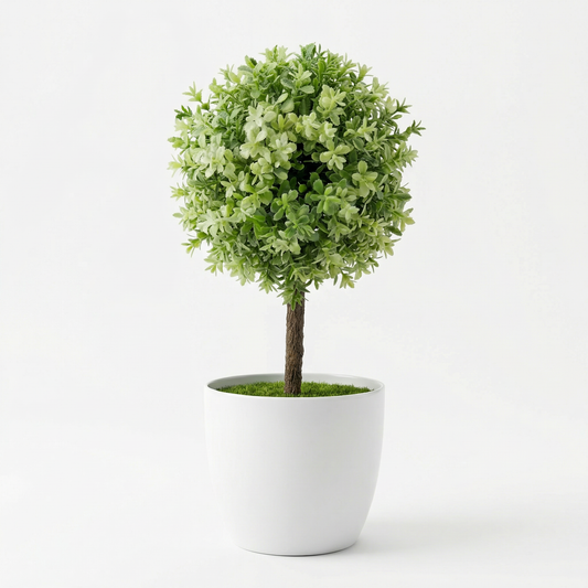 Künstlicher Mini-Kugelbaum 27 cm mit Dekotopf
