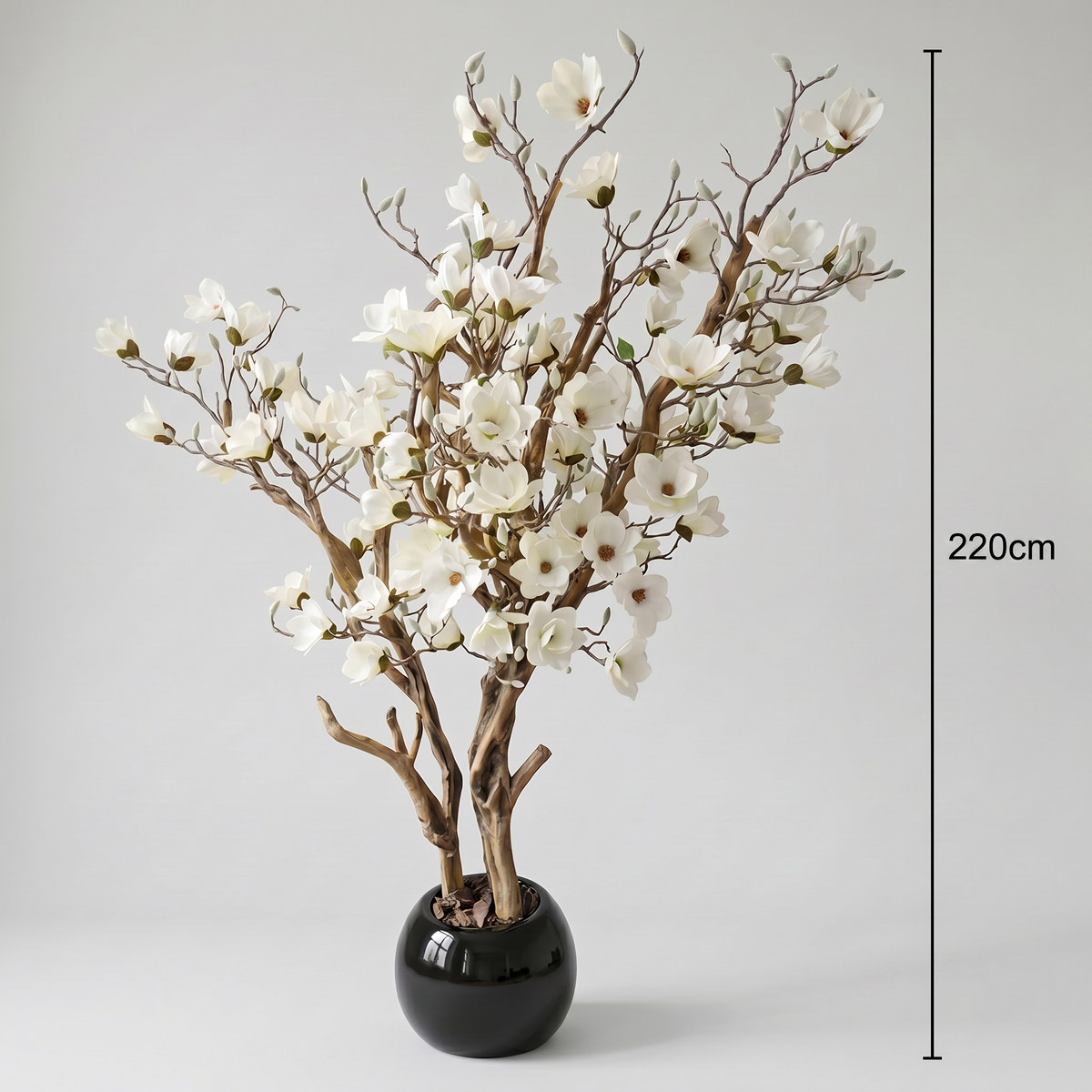 Künstlicher Magnolienbaum 220 cm mit Dekotopf