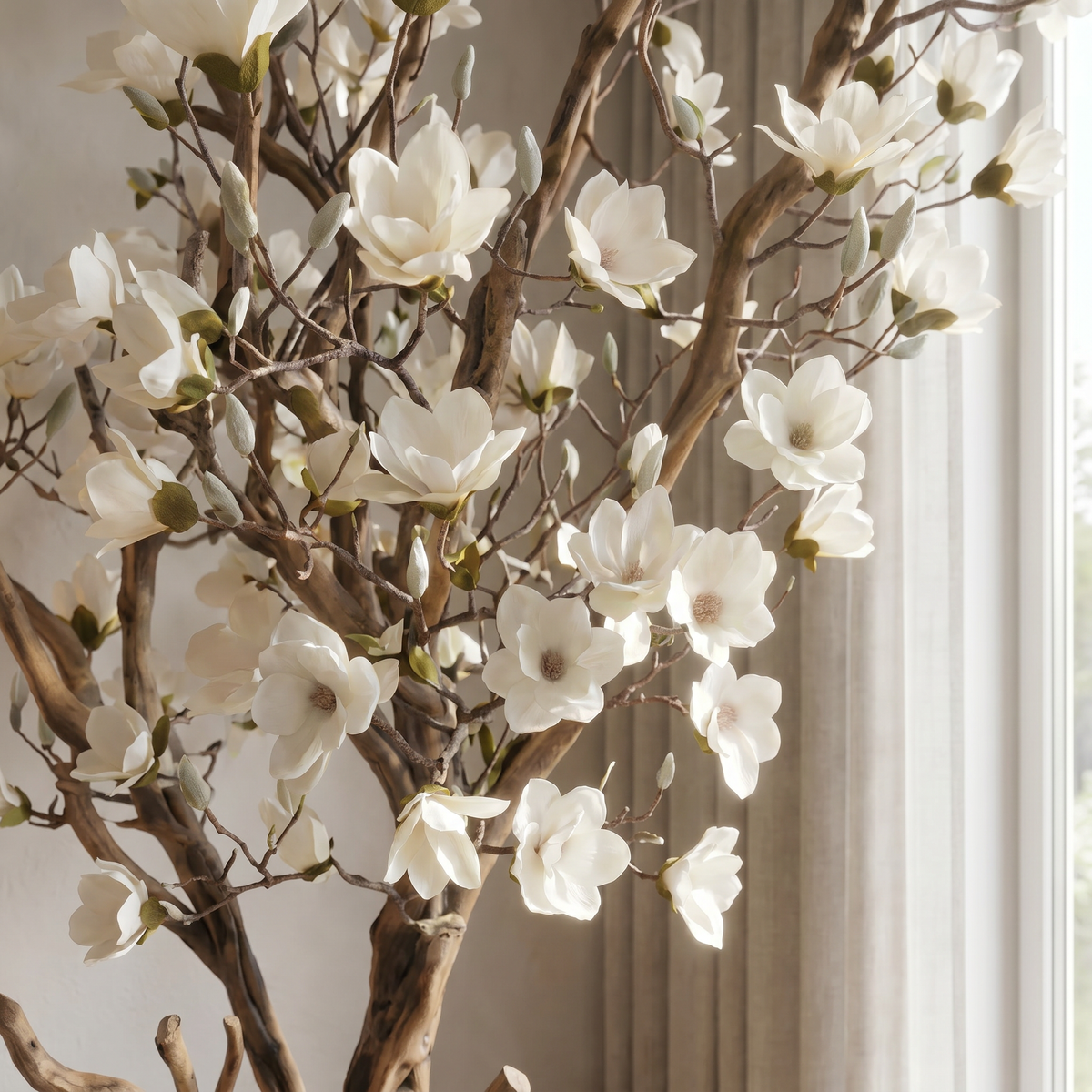 Künstlicher Magnolienbaum 220 cm mit Dekotopf