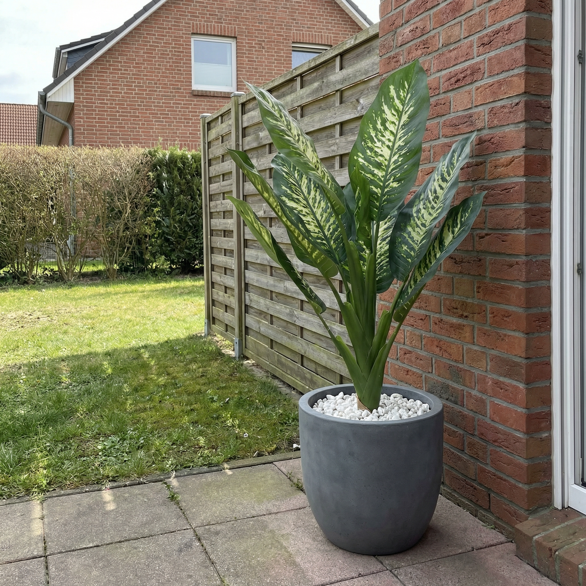 Kunst dieffenbachia 90 cm buiten in tuin