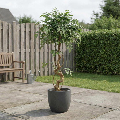 Künstlicher Ficusbaum 120–150 cm mit Dekotopf