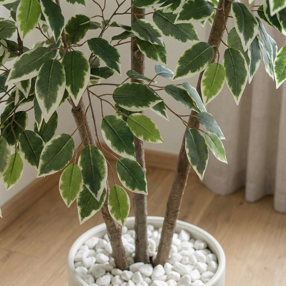 Künstlicher Ficus Benjamina 150 cm mit Dekotopf