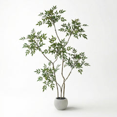 Kunst Nandina 150 cm met decoratieve pot