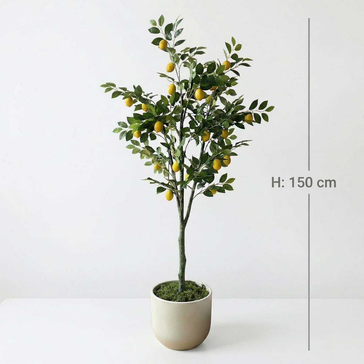 Kunst citroenboom 150–180 cm, maatvoering 150 cm