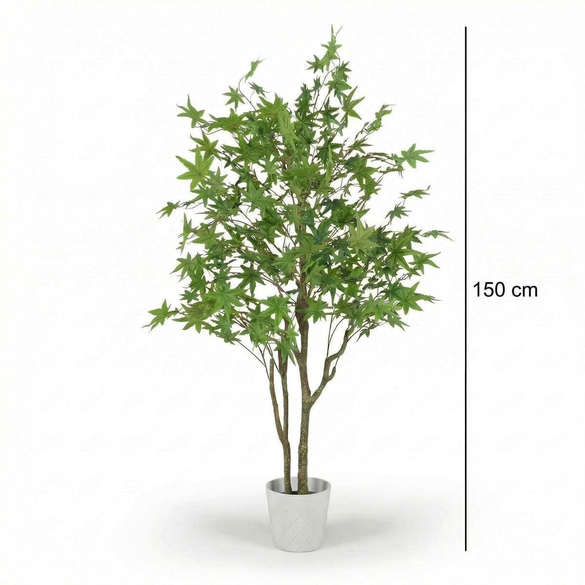 Kunst Japanse esdoorn groen 150 cm, maatvoering 150 cm