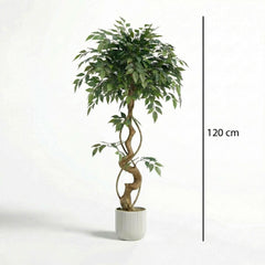 Kunst Ficusboom 120–150 cm met decoratieve pot