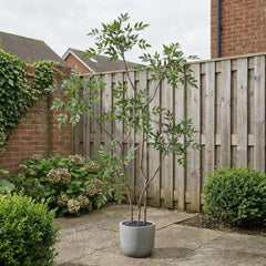 Kunst Nandina 150 cm met decoratieve pot