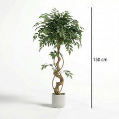 Kunst Ficusboom 120–150 cm met decoratieve pot