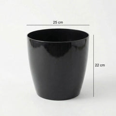 Plantenpot Zwart Ø25 cm MAGNA