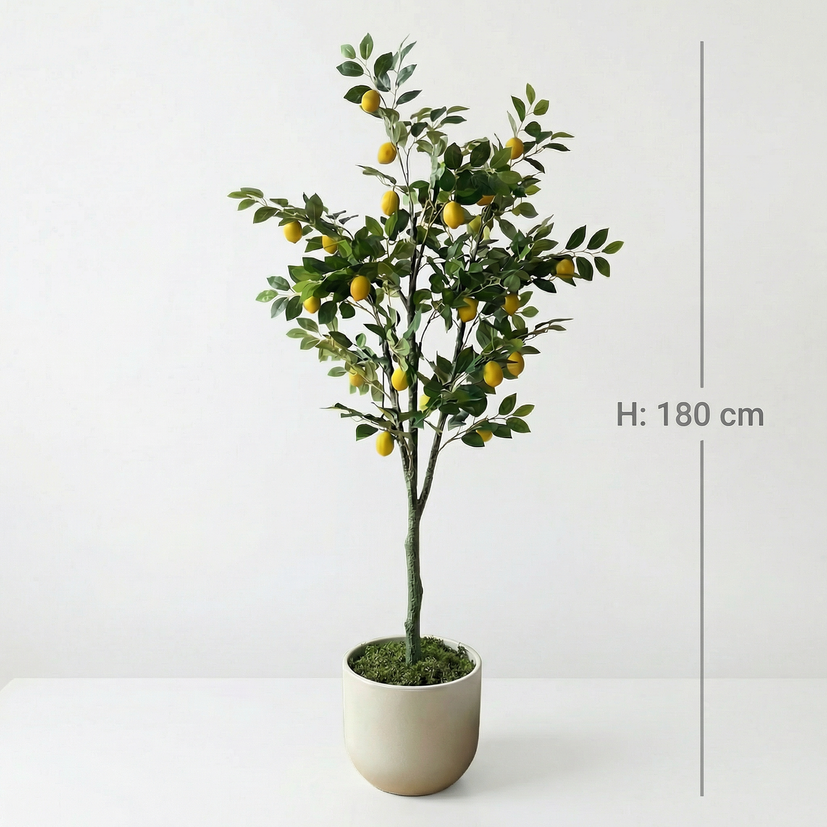 Kunst citroenboom 150–180 cm, maatvoering 180 cm