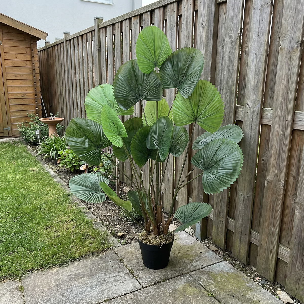 Kunst waaierpalm 120 cm buiten in tuin